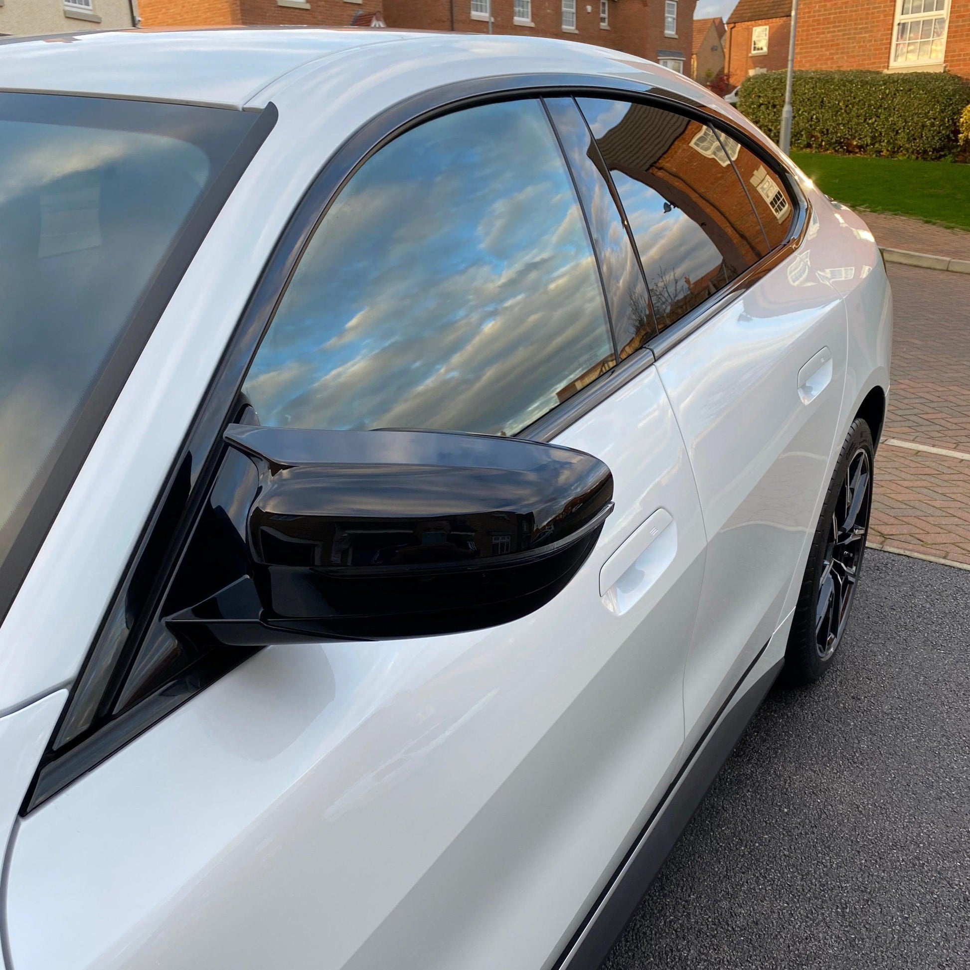 MP Style Gloss Black Replacement Mirror Covers for BMW G22 G23 G26 4 Series i4 20-Present-Carbon Factory