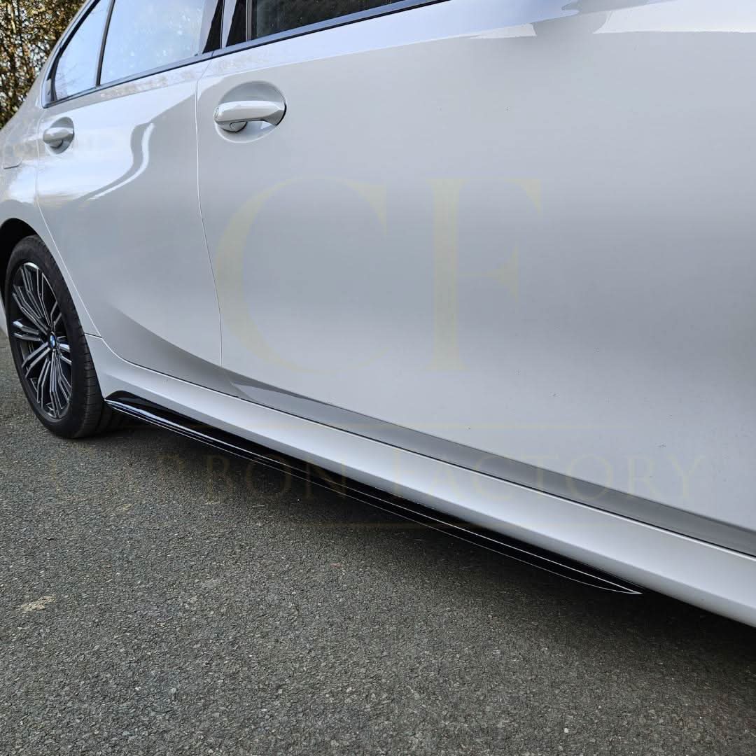 MP Style Gloss Black Side Skirts for BMW 3 Series G20 19-Present - Carbon Factory