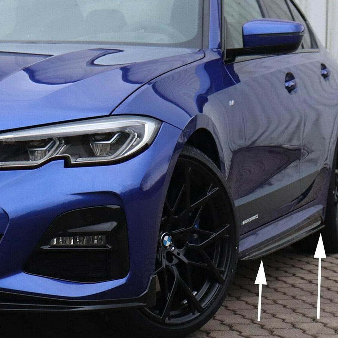 MP Style Gloss Black Side Skirts for BMW 3 Series G20 19-Present - Carbon Factory