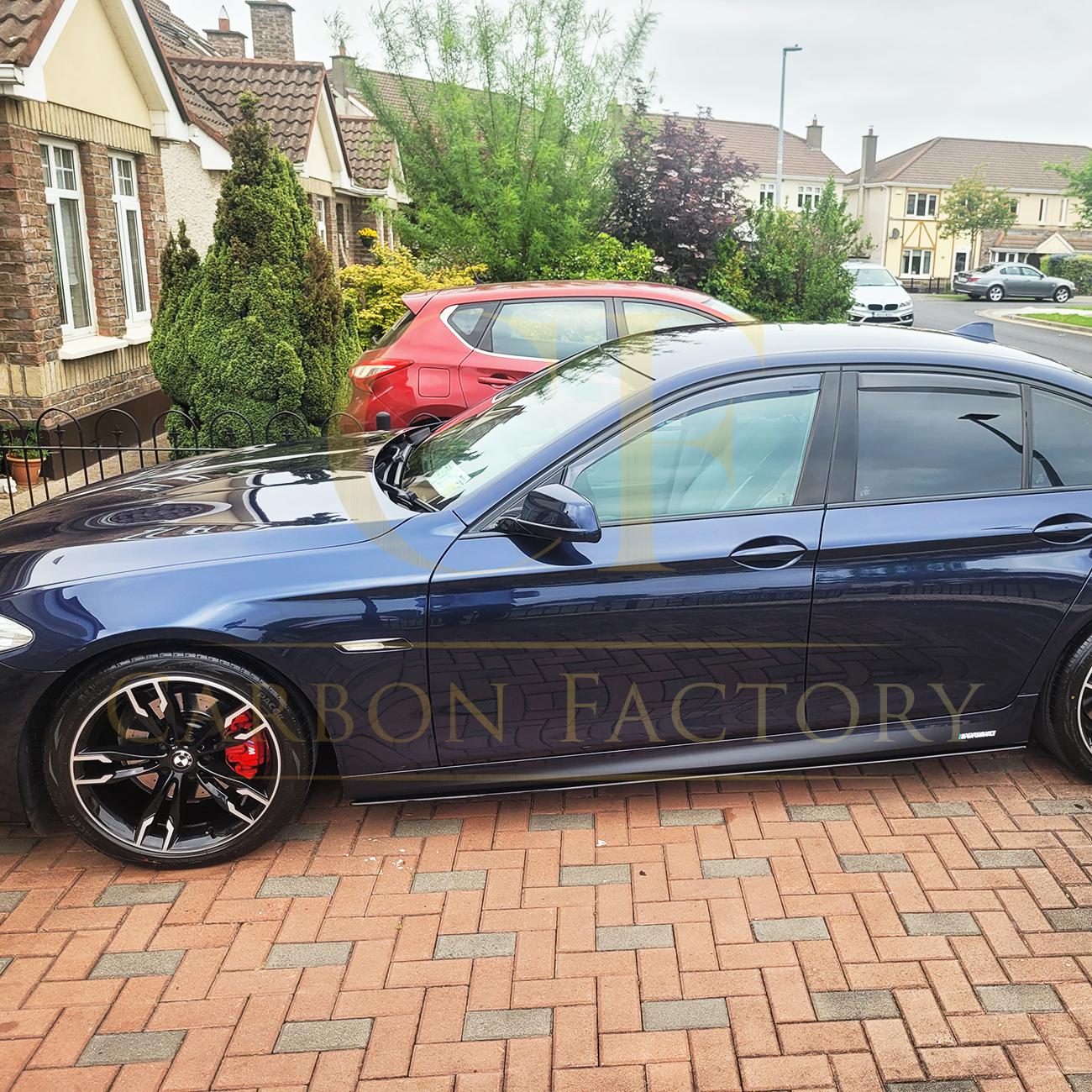MP Style Gloss Black Side Skirts for BMW F10 5 Series inc M5 10-17-Carbon Factory