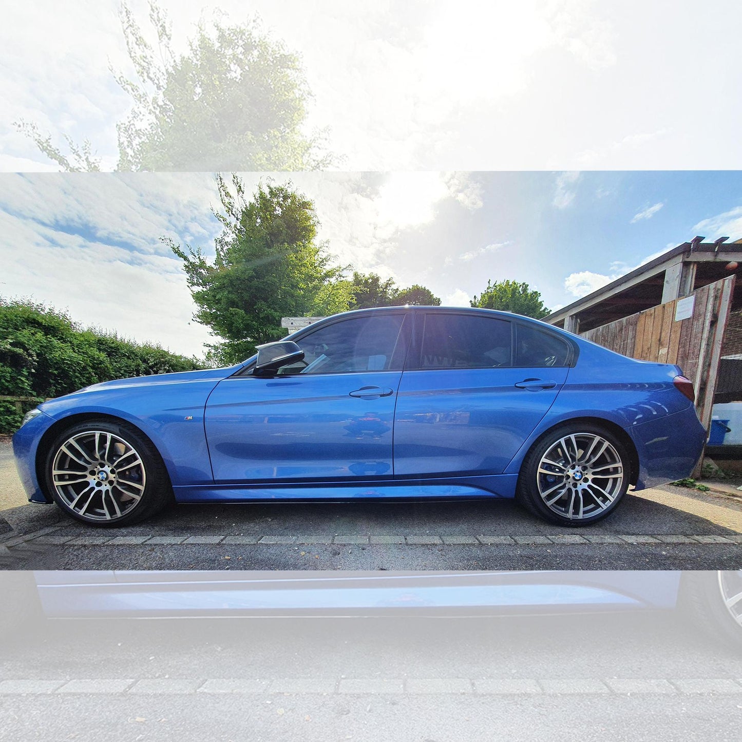 MP Style Gloss Black Side Skirts for BMW F30 F31 3 Series 13-18-Carbon Factory