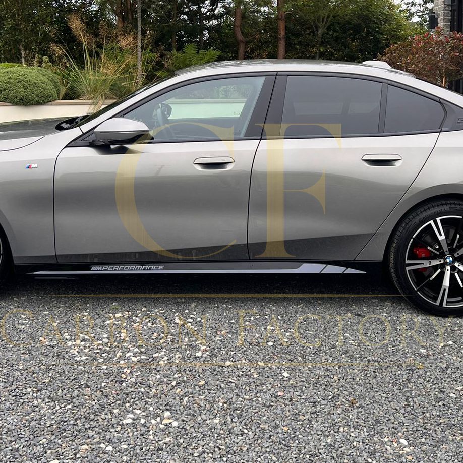 MP Style Gloss Black Side Skirts for BMW G60 5 Series 24-Present-Carbon Factory