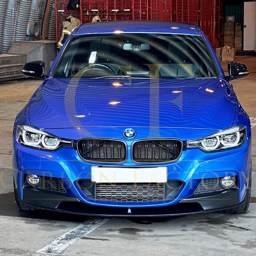 MP Style Matt Black Front Splitter for BMW F30 F31 3 Series M Sport 12-19-Carbon Factory
