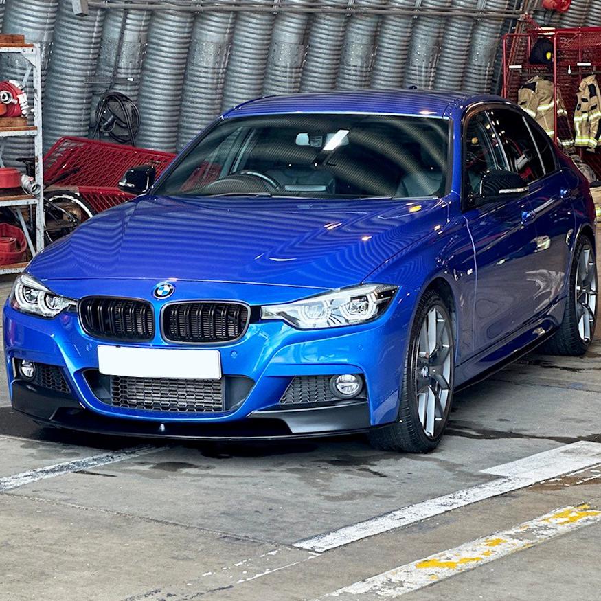 MP Style Matt Black Front Splitter for BMW F30 F31 3 Series M Sport 12-19-Carbon Factory
