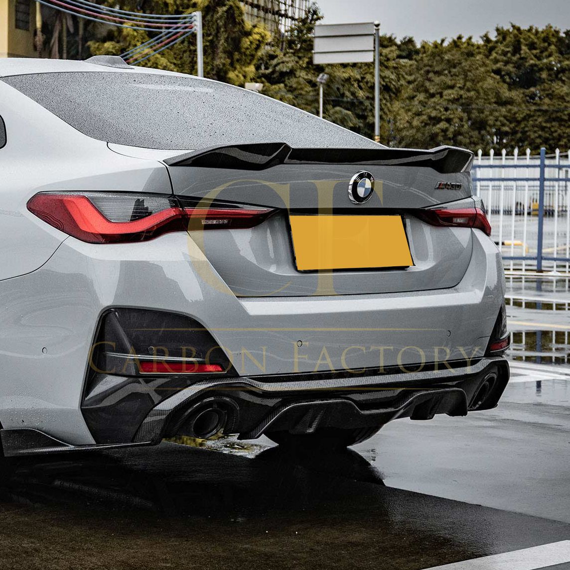 MP Style Pre-Preg Carbon Fibre Boot Spoiler for BMW G26 4 Series Gran Coupe i4 20-25-Carbon Factory
