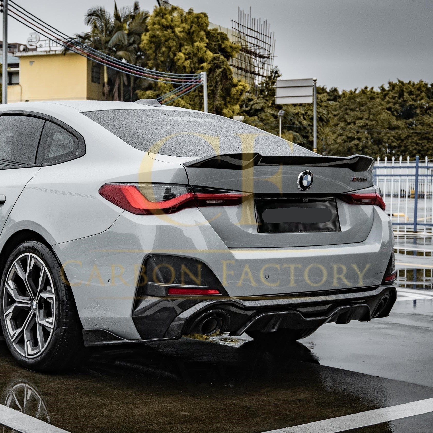 MP Style Pre-Preg Carbon Fibre Boot Spoiler for BMW G26 4 Series Gran Coupe i4 20-25-Carbon Factory