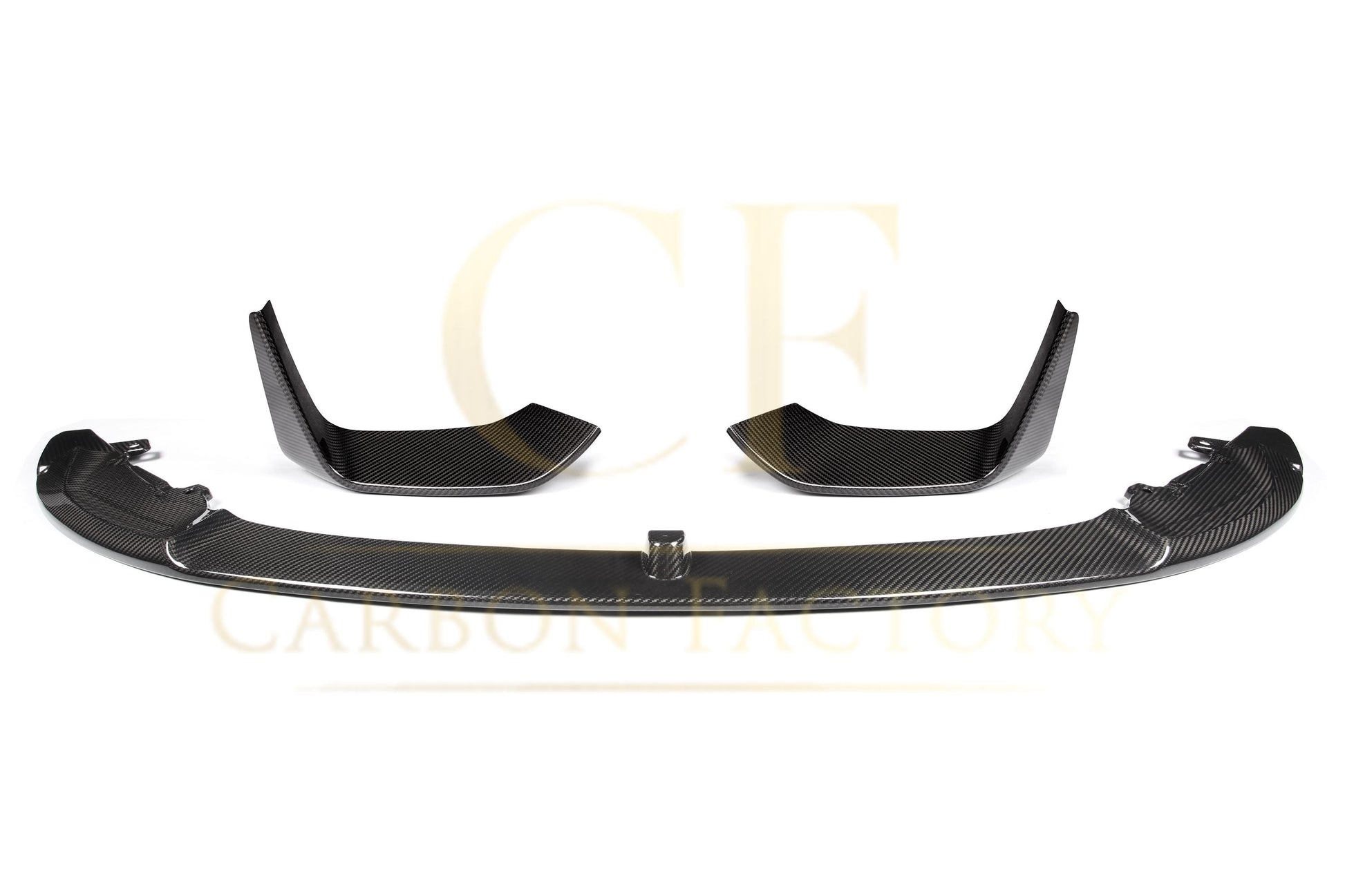 MP Style Pre-Preg Carbon Fibre Front Splitter 3 Pieces Design for BMW F80 M3 F82 F83 M4 14-20-Carbon Factory