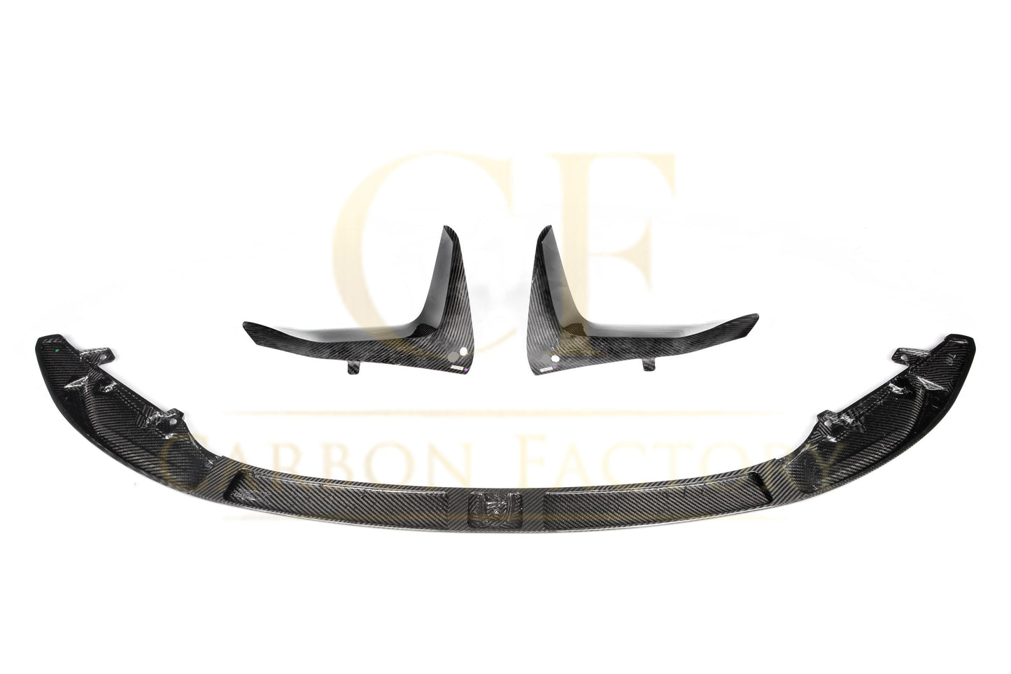 MP Style Pre-Preg Carbon Fibre Front Splitter 3 Pieces Design for BMW F80 M3 F82 F83 M4 14-20-Carbon Factory