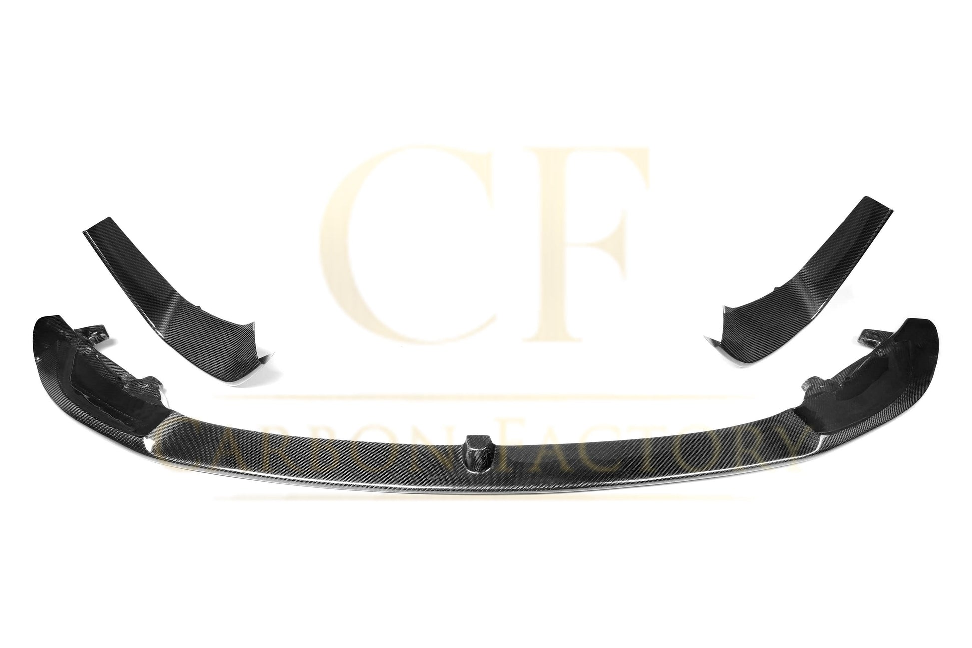 MP Style Pre-Preg Carbon Fibre Front Splitter 3 Pieces Design for BMW F80 M3 F82 F83 M4 14-20-Carbon Factory