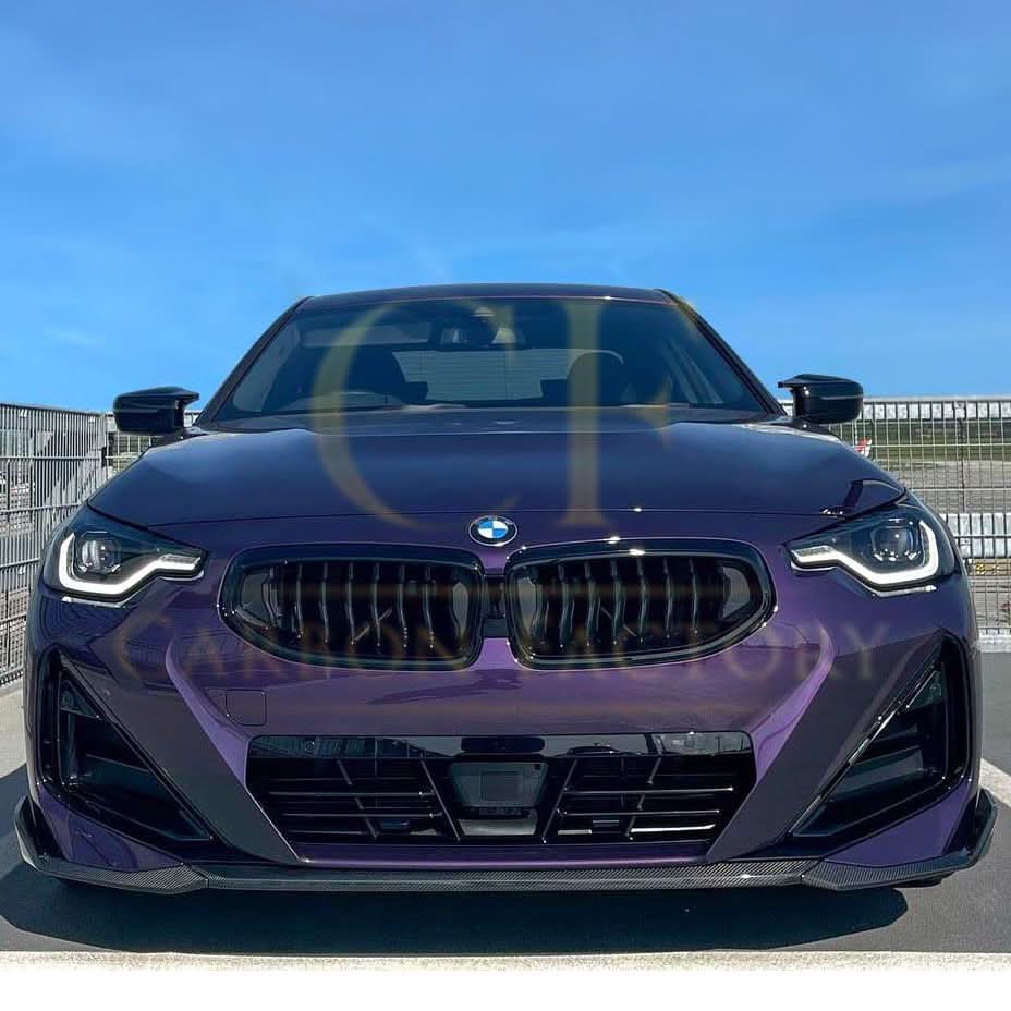 MP Style Pre-Preg Carbon Fibre Front Splitter for BMW 2 Series G42 Coupe 21-Present - Carbon Factory