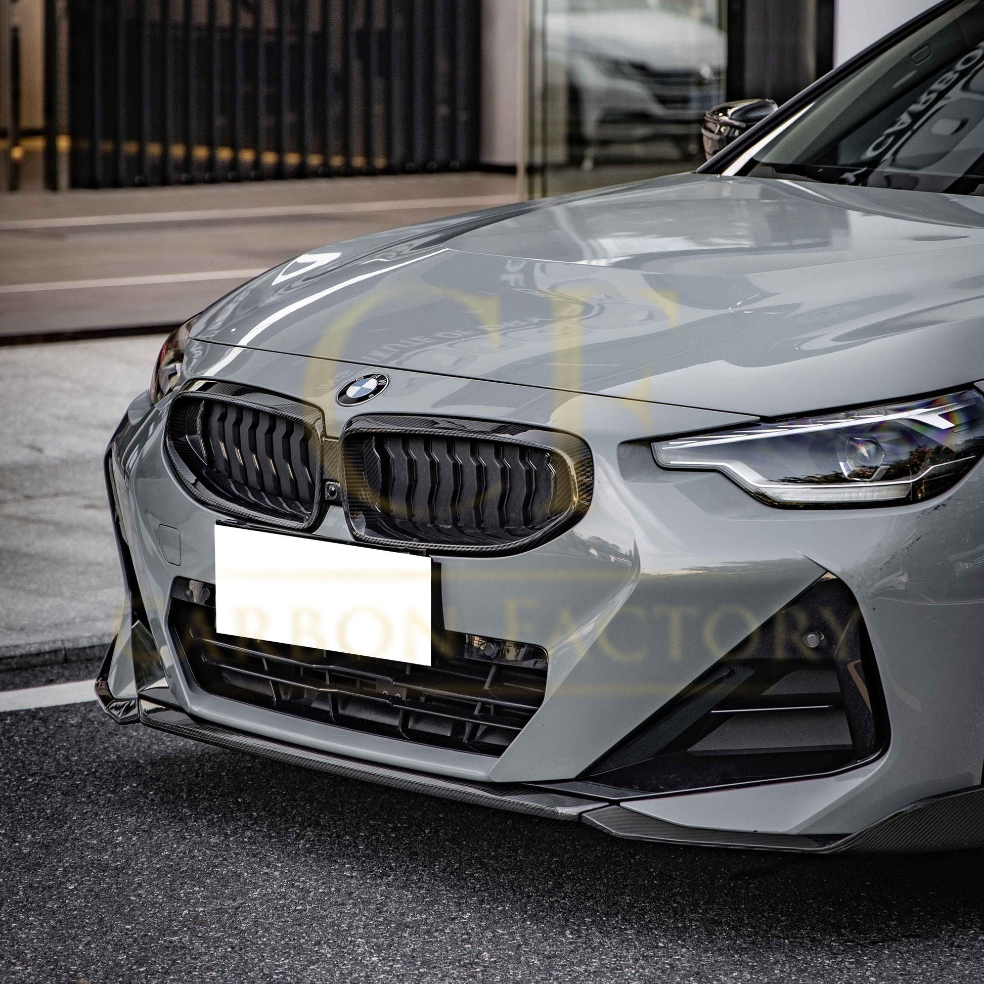 MP Style Pre-Preg Carbon Fibre Front Splitter for BMW 2 Series G42 Coupe 21-Present-Carbon Factory