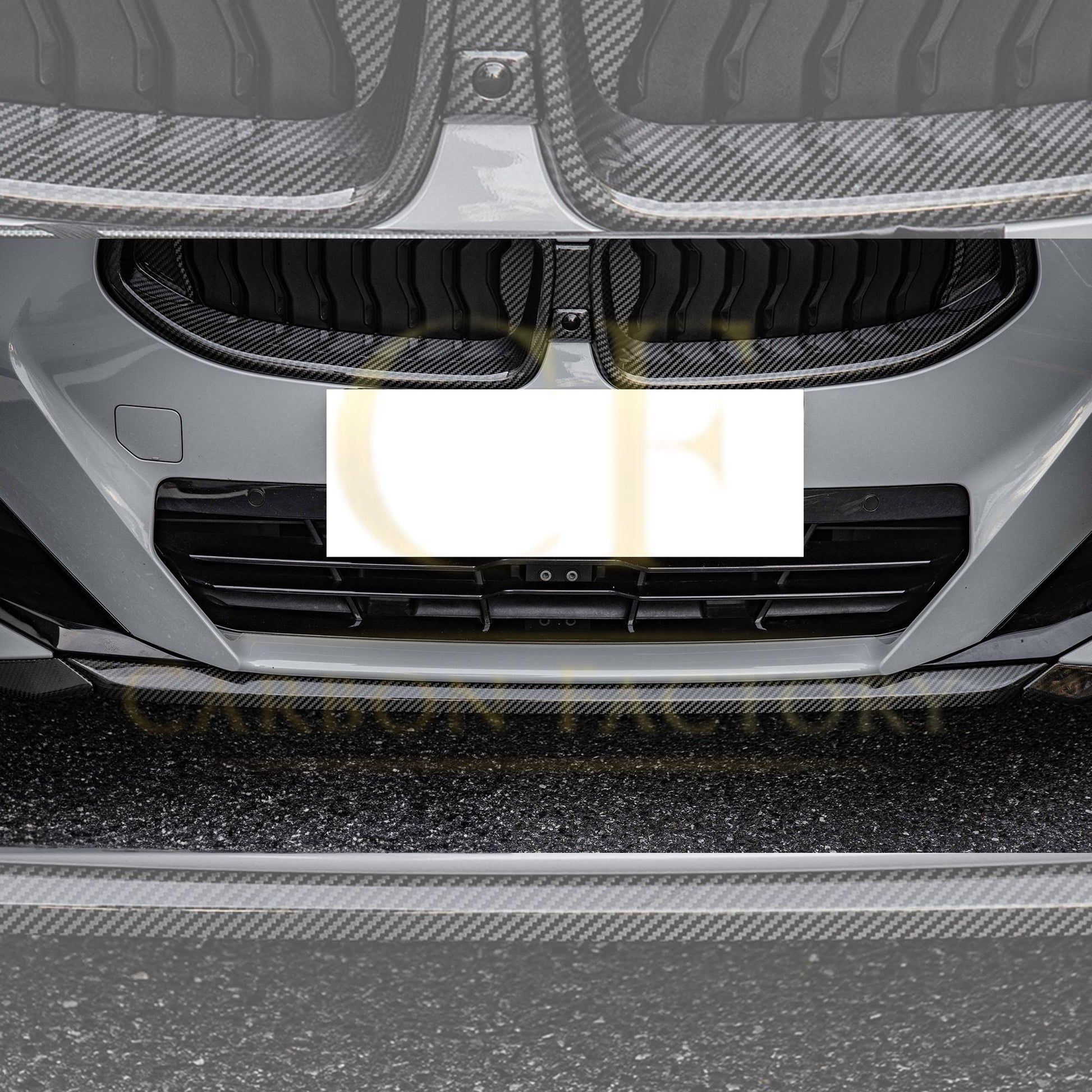 MP Style Pre-Preg Carbon Fibre Front Splitter for BMW 2 Series G42 Coupe 21-Present-Carbon Factory