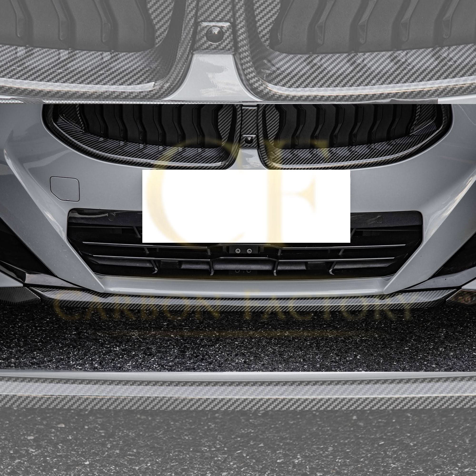 MP Style Pre-Preg Carbon Fibre Front Splitter for BMW 2 Series G42 Coupe 21-Present - Carbon Factory