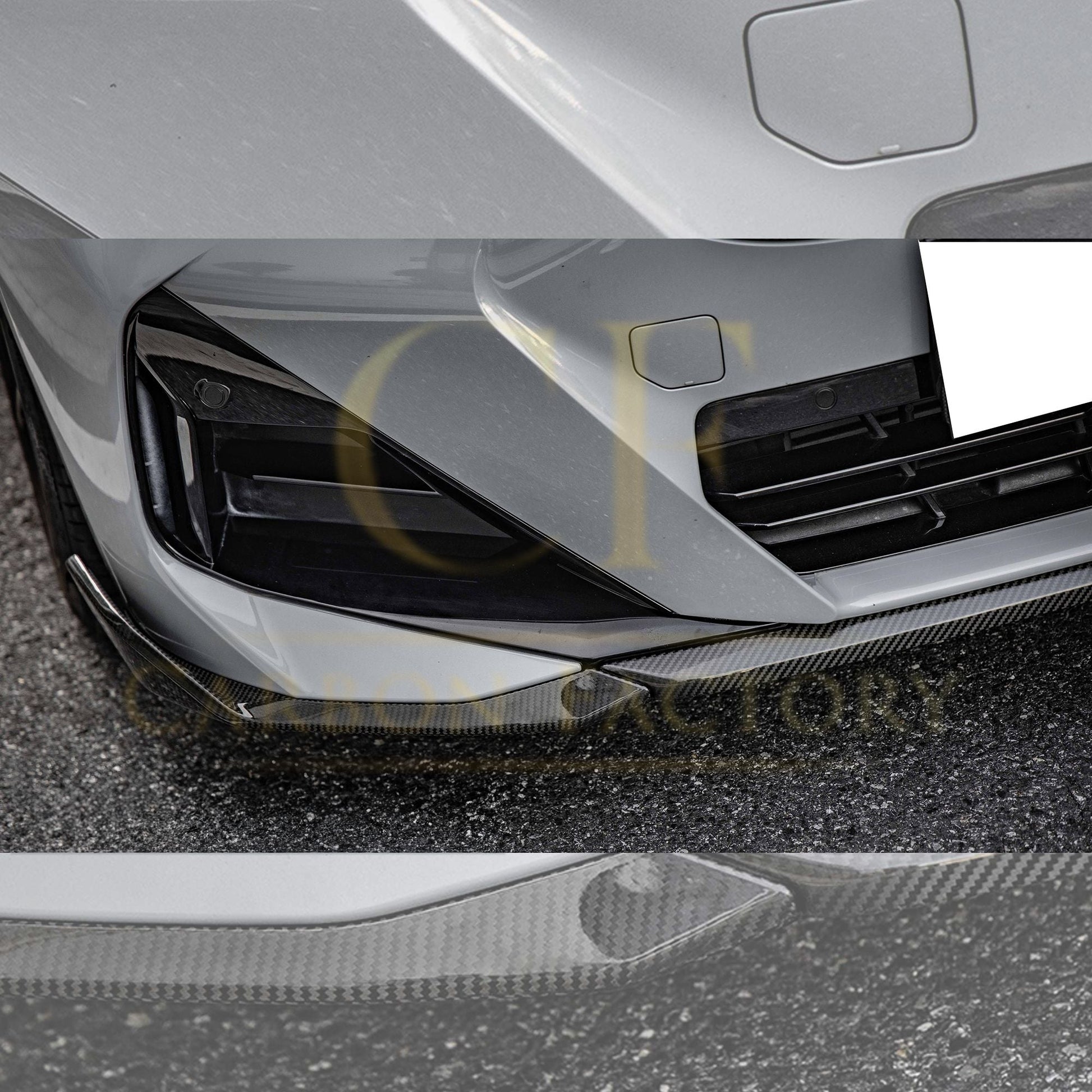 MP Style Pre-Preg Carbon Fibre Front Splitter for BMW 2 Series G42 Coupe 21-Present-Carbon Factory