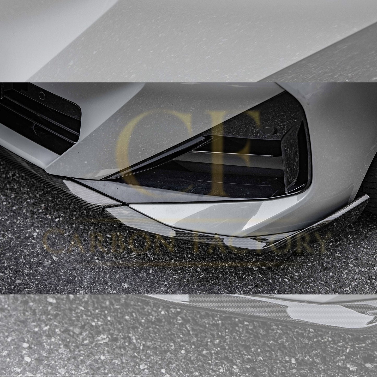 MP Style Pre-Preg Carbon Fibre Front Splitter for BMW 2 Series G42 Coupe 21-Present-Carbon Factory