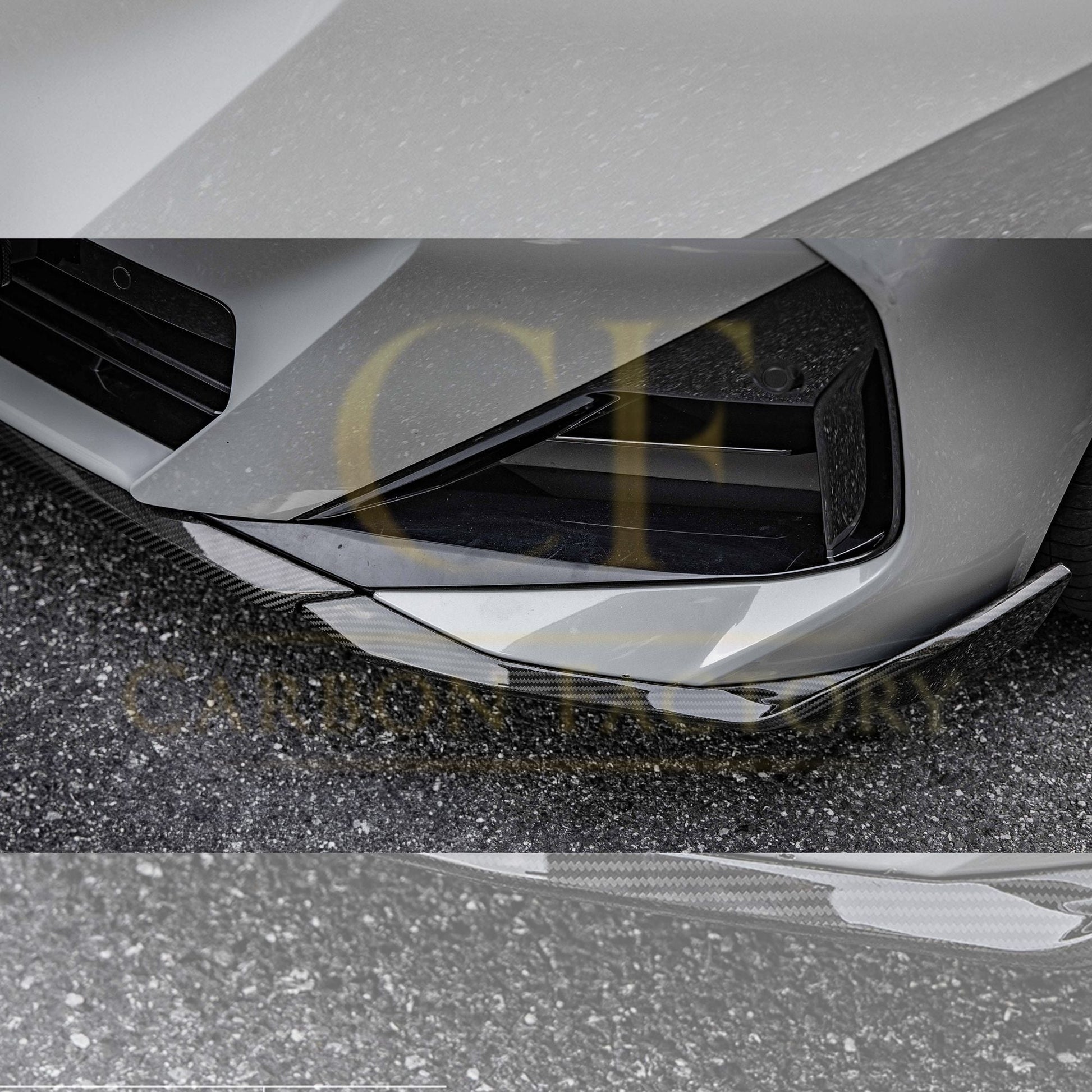 MP Style Pre-Preg Carbon Fibre Front Splitter for BMW 2 Series G42 Coupe 21-Present-Carbon Factory