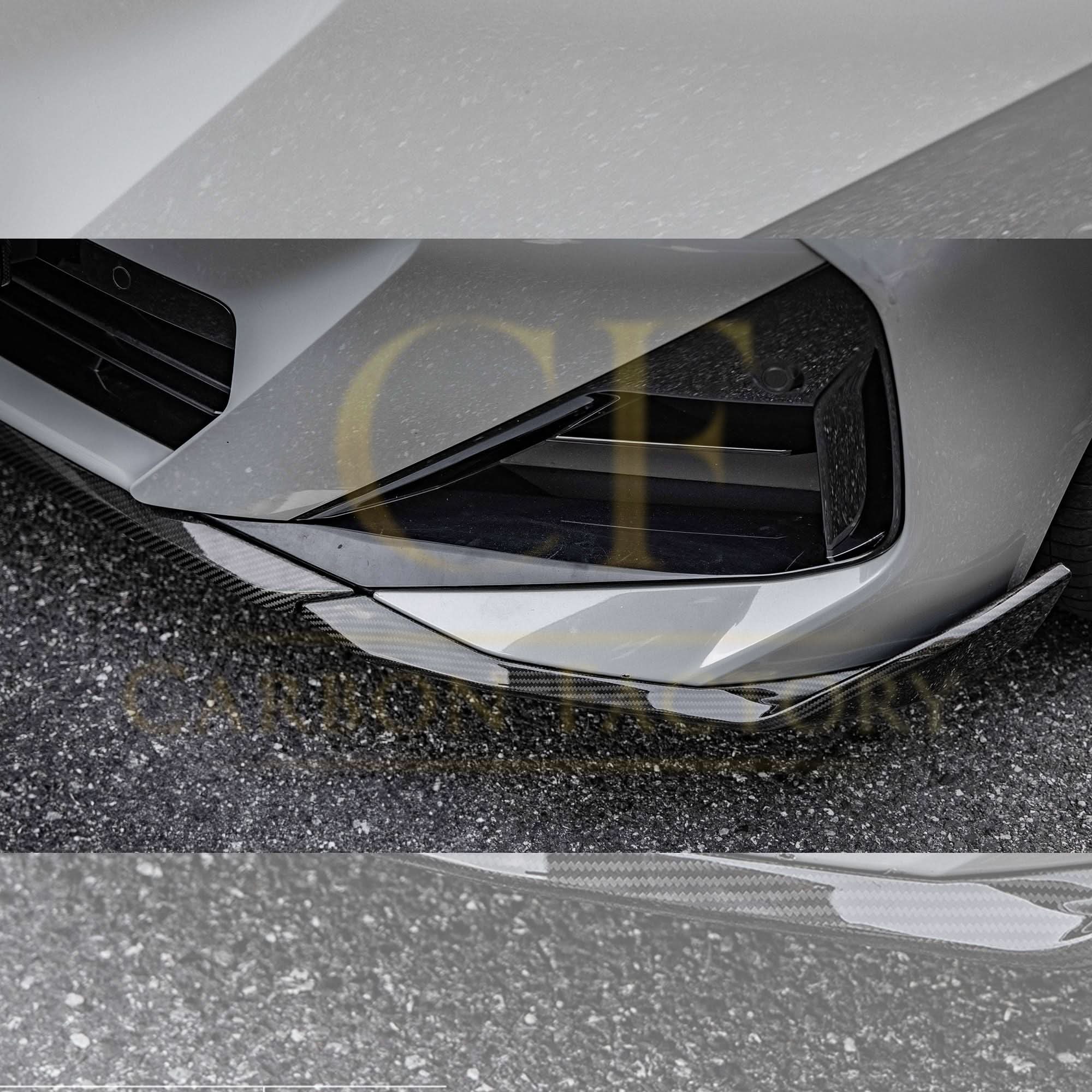 MP Style Pre-Preg Carbon Fibre Front Splitter for BMW 2 Series G42 Coupe 21-Present - Carbon Factory