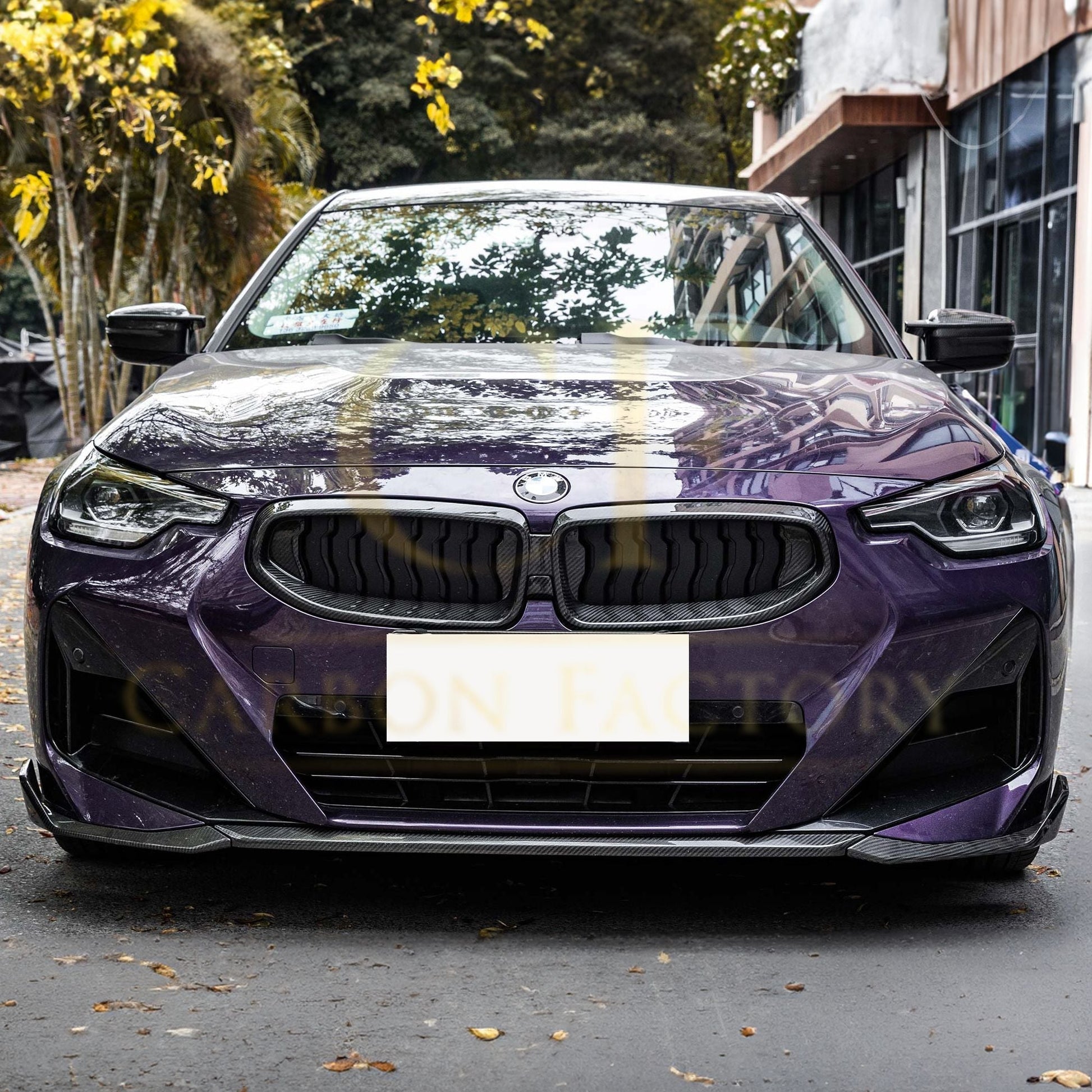 MP Style Pre-Preg Carbon Fibre Front Splitter for BMW 2 Series G42 Coupe 21-Present-Carbon Factory