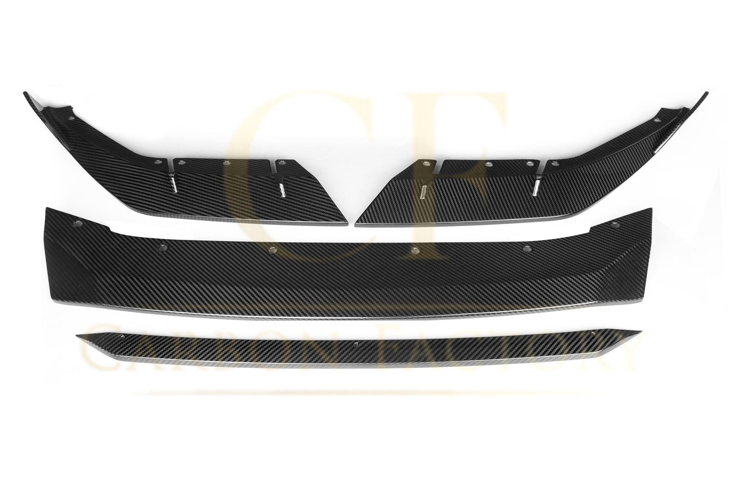 MP Style Pre-Preg Carbon Fibre Front Splitter for BMW F90 M5 Pre-LCI 17-20-Carbon Factory