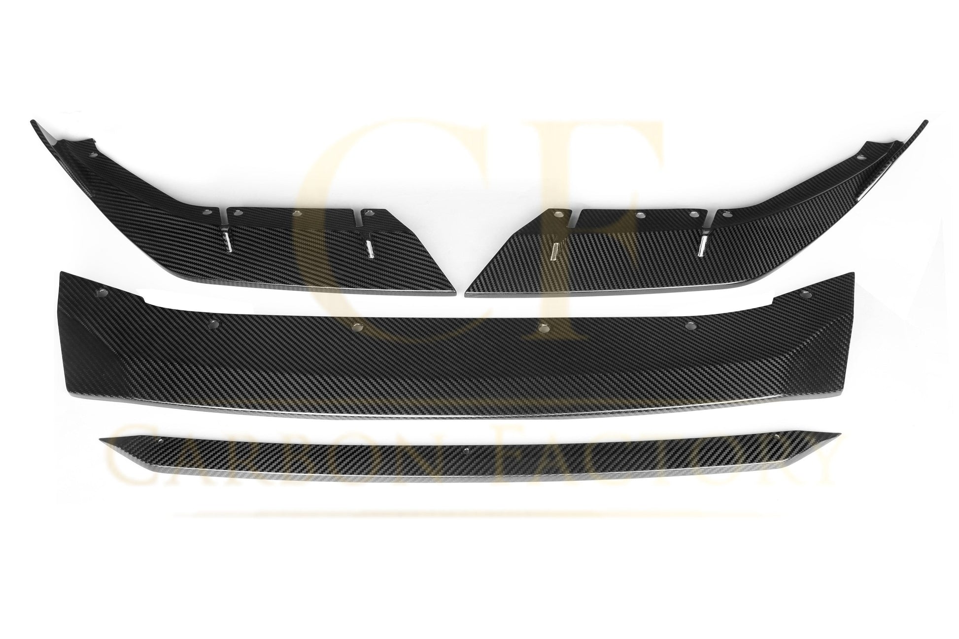 MP Style Pre-Preg Carbon Fibre Front Splitter for BMW F90 M5 Pre-LCI 17-20-Carbon Factory