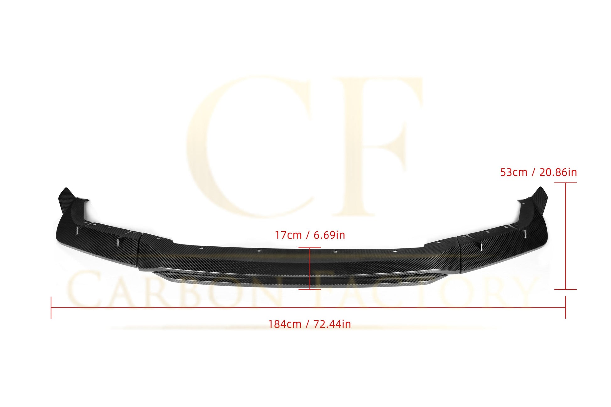 MP Style Pre-Preg Carbon Fibre Front Splitter for BMW F90 M5 Pre-LCI 17-20-Carbon Factory