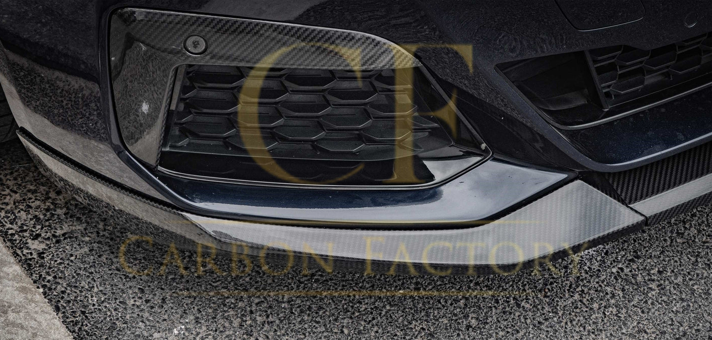 MP Style Pre-Preg Carbon Fibre Front Splitter for BMW G30 5 Series LCI 20-23-Carbon Factory