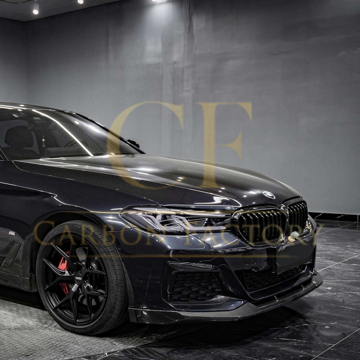 MP Style Pre-Preg Carbon Fibre Front Splitter for BMW G30 5 Series LCI 20-23-Carbon Factory
