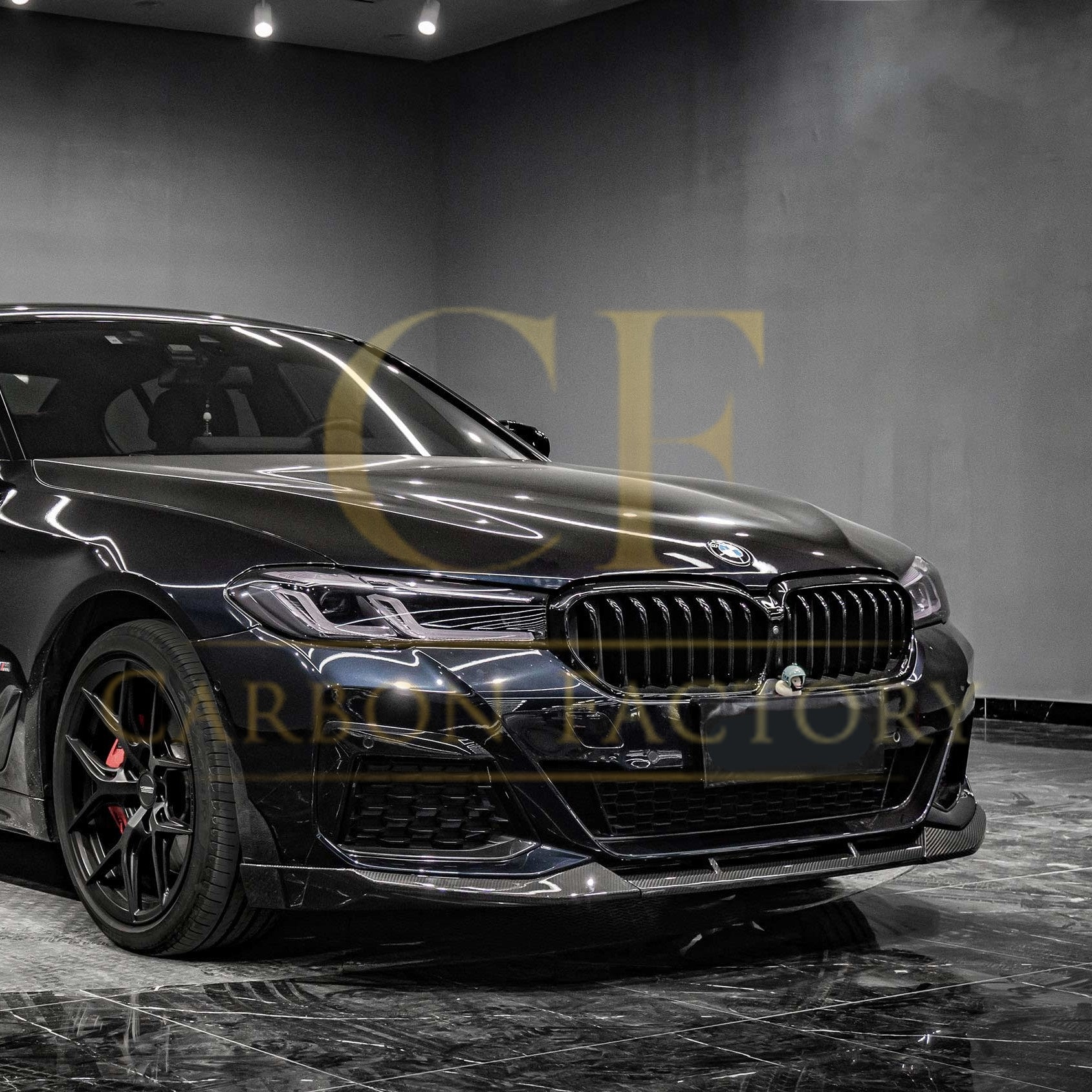 MP Style Pre-Preg Carbon Fibre Front Splitter for BMW G30 5 Series LCI 20-23-Carbon Factory