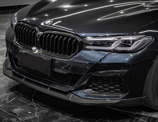 MP Style Pre-Preg Carbon Fibre Front Splitter for BMW G30 5 Series LCI 20-23-Carbon Factory