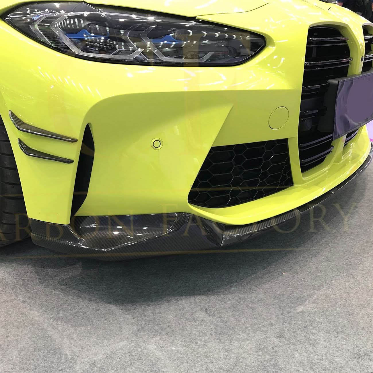 MP Style Pre-Preg Carbon Fibre Front Splitter for BMW G80 M3 G82 G83 M4 21-Present - Carbon Factory