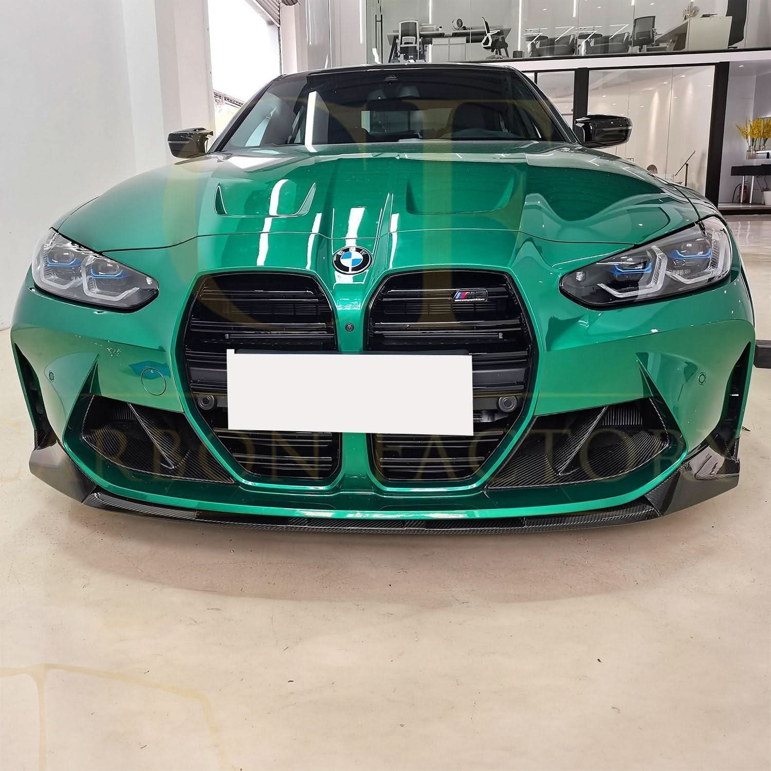 MP Style Pre-Preg Carbon Fibre Front Splitter for BMW G80 M3 G82 G83 M4 21-Present - Carbon Factory