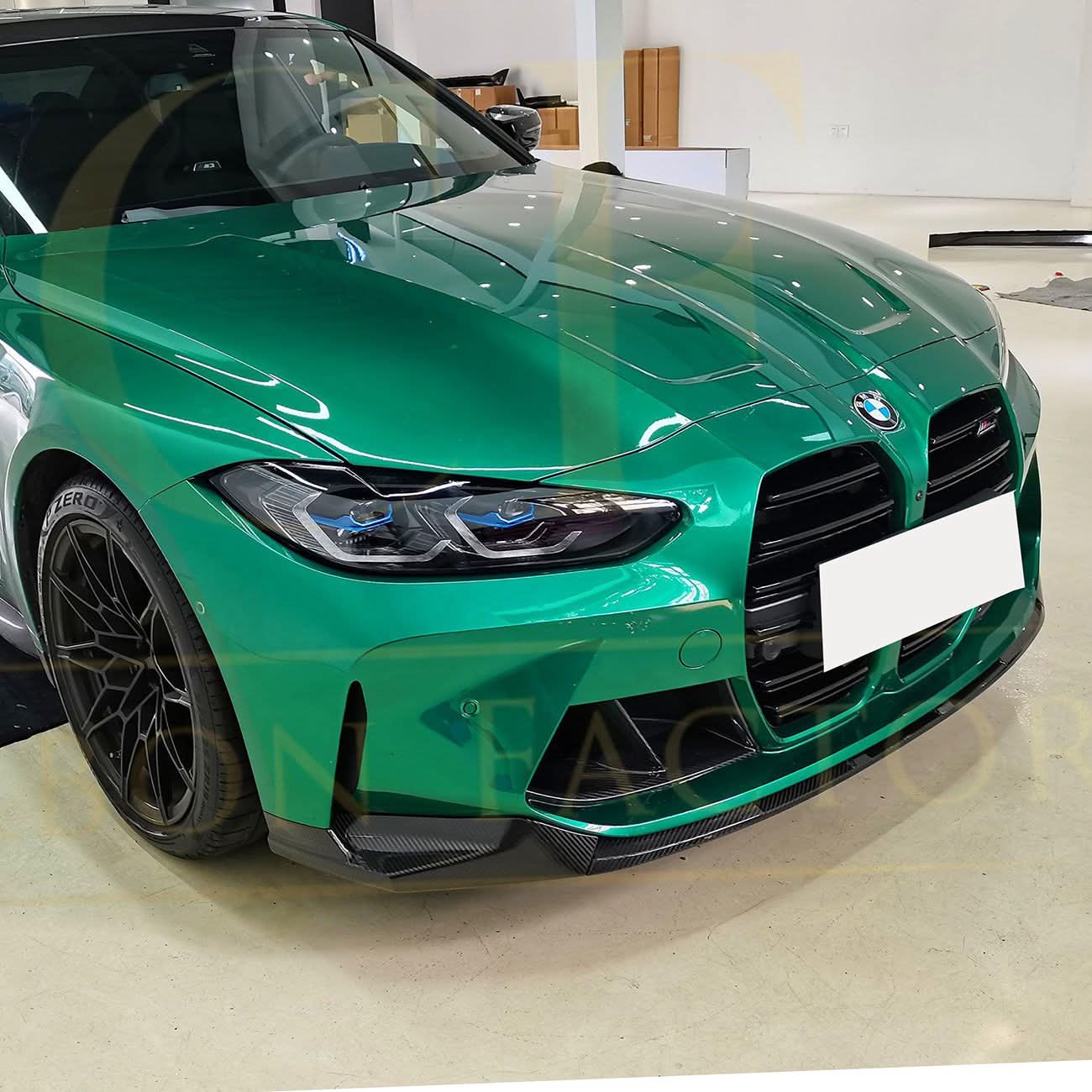MP Style Pre-Preg Carbon Fibre Front Splitter for BMW G80 M3 G82 G83 M4 21-Present - Carbon Factory
