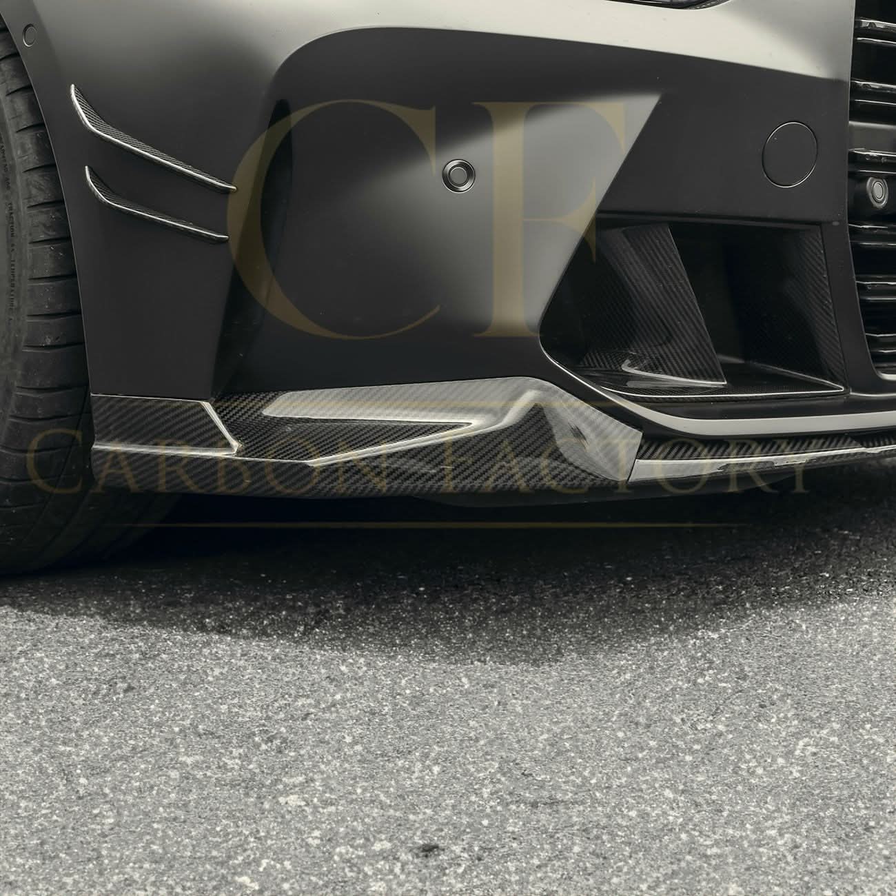 MP Style Pre-Preg Carbon Fibre Front Splitter for BMW G80 M3 G82 G83 M4 21-Present - Carbon Factory