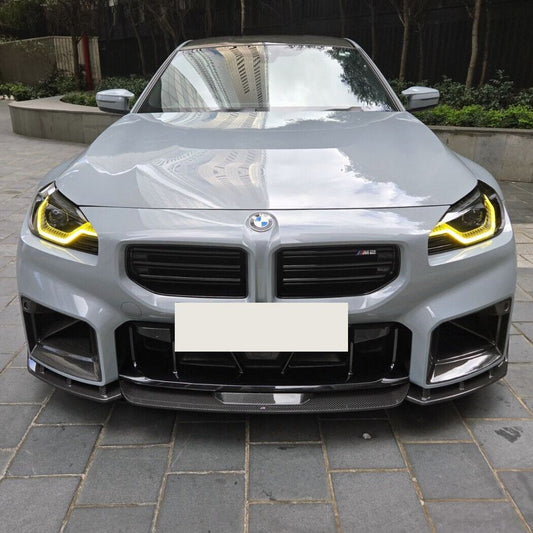 MP Style Pre-Preg Carbon Fibre Front Splitter for BMW G87 M2 23-Present-Carbon Factory