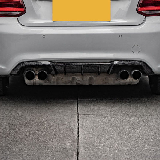 MP Style Pre-Preg Carbon Fibre Rear Diffuser for BMW F87 M2 16-21-Carbon Factory