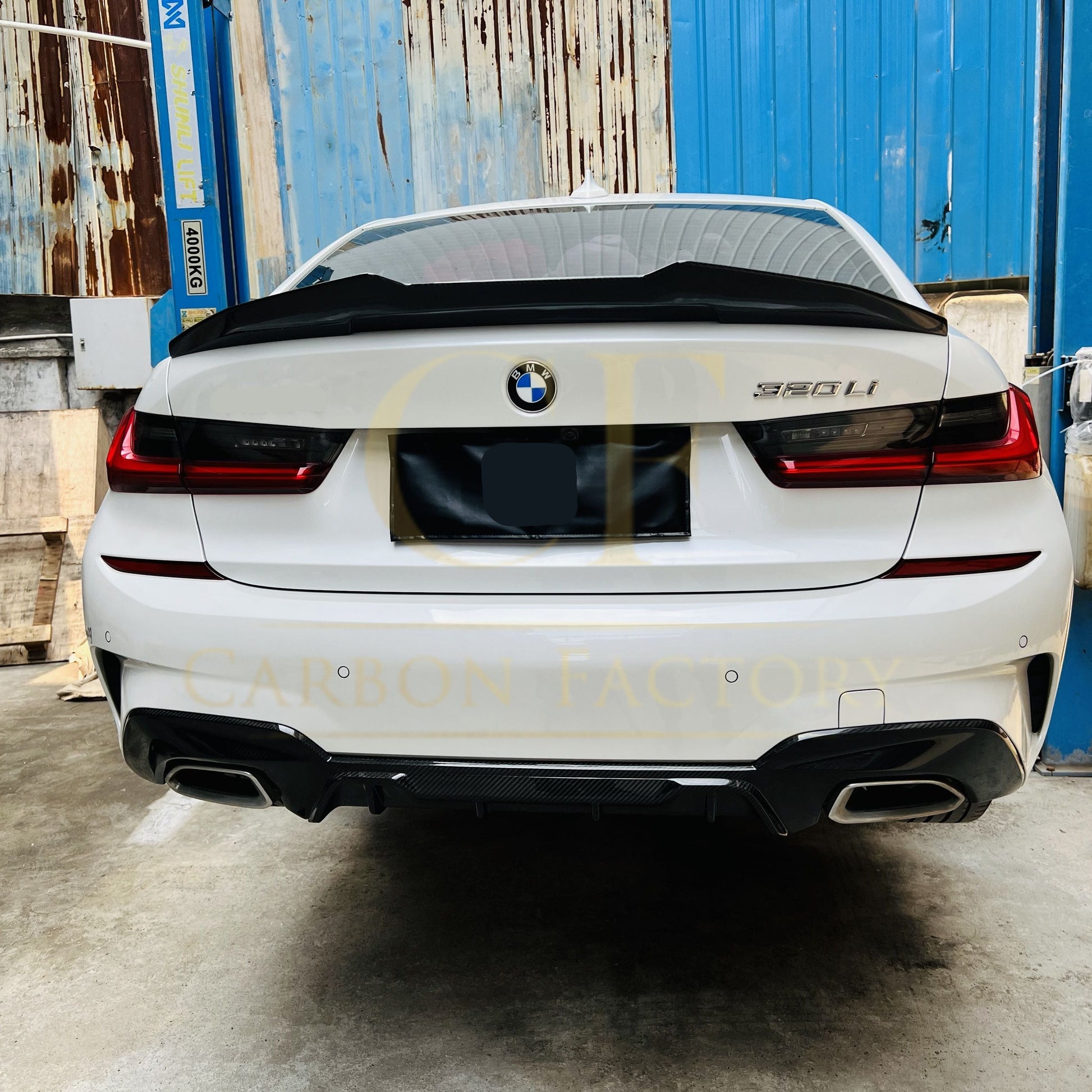 MP Style Pre-Preg Carbon Fibre Rear Diffuser for BMW G20 3 Series M Sport 19-22-Carbon Factory