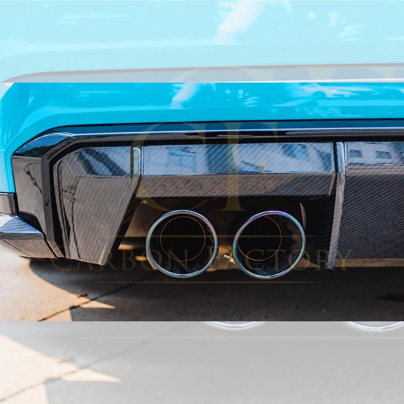 MP Style Pre-Preg Carbon Fibre Rear Diffuser for BMW G80 M3 G82 G83 M4 21-Present - Carbon Factory