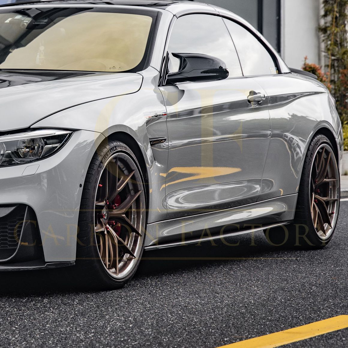 MP Style Pre-Preg Carbon Fibre Side Skirt Extension for BMW F80 M3 F82 F83 M4 14-20-Carbon Factory