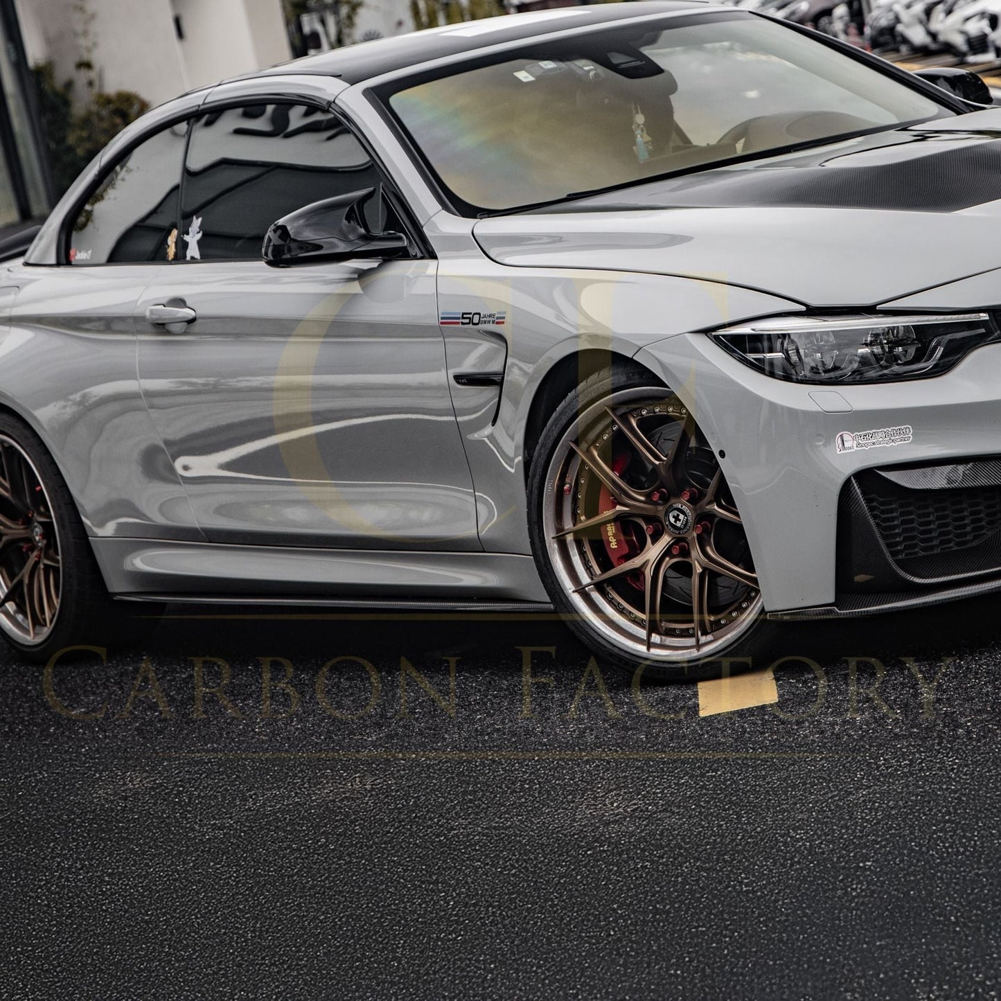 MP Style Pre-Preg Carbon Fibre Side Skirt Extension for BMW F80 M3 F82 F83 M4 14-20-Carbon Factory