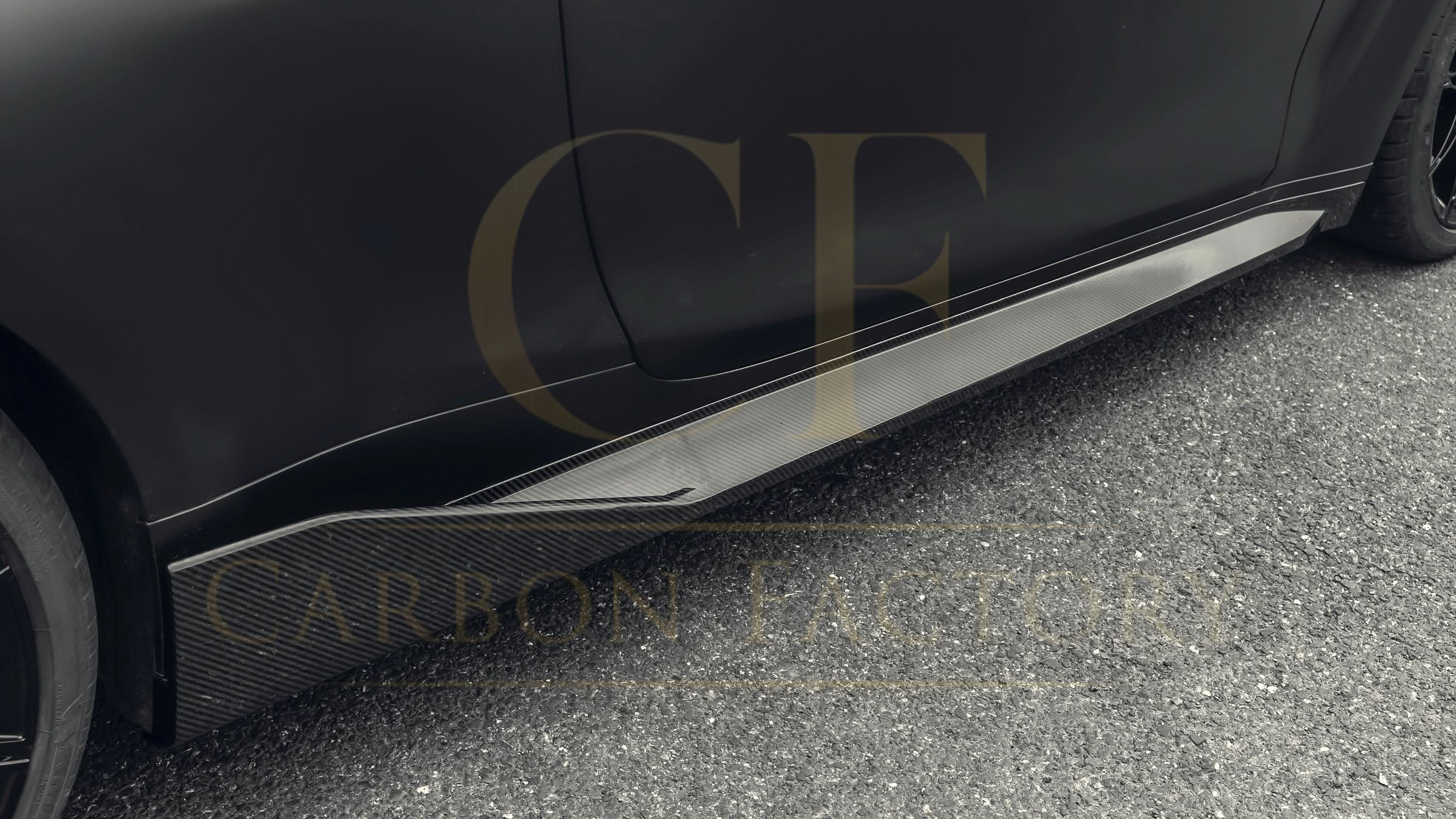 MP Style Pre-Preg Carbon Fibre Side Skirts for BMW G80 M3 21-Present - Carbon Factory