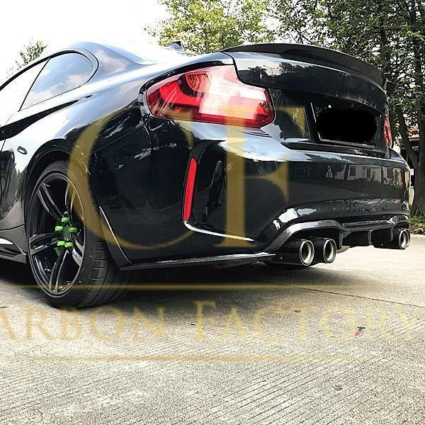 MP3 Style Carbon Fibre Rear Diffuser 3 Pieces for BMW F87 F87C M2 16-21 - Carbon Factory