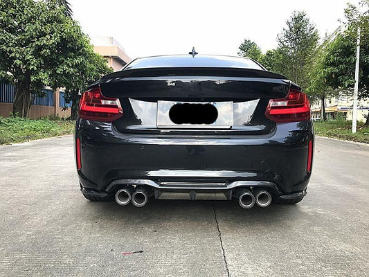MP3 Style Carbon Fibre Rear Diffuser 3 Pieces for BMW F87 F87C M2 16-21-Carbon Factory
