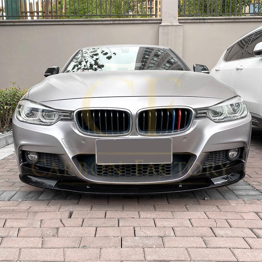 MP4 Style Gloss Black Front Splitter for BMW F30 F31 3 Series 12-19-Carbon Factory