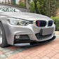 MP4 Style Gloss Black Front Splitter for BMW F30 F31 3 Series 12-19-Carbon Factory
