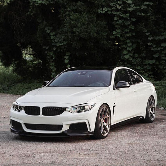 MP4 Style Gloss Black Front Splitter for BMW F32 F33 F36 4 Series 14-20-Carbon Factory
