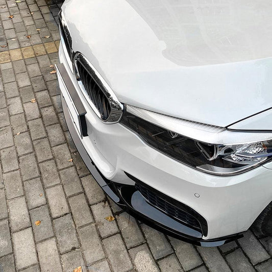 MP4 Style Gloss Black Front Splitter for BMW G30 G31 5 Series Pre-LCI 17-20-Carbon Factory