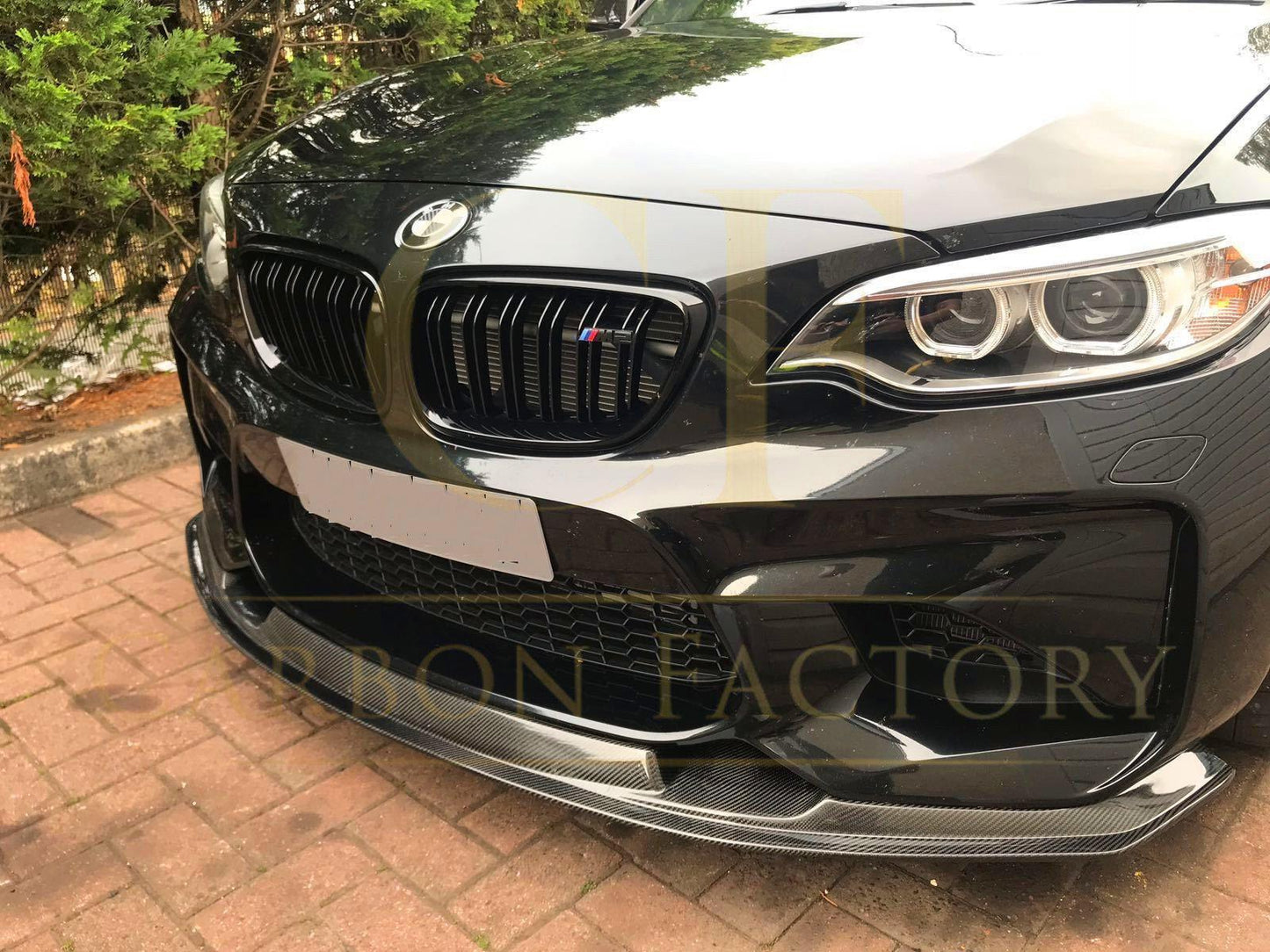 MTC Style Carbon Fibre Front Splitter for BMW F87 M2 16-18-Carbon Factory