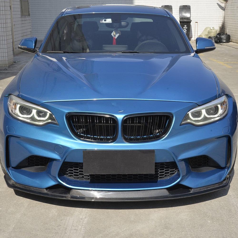 MTC Style Carbon Fibre Front Splitter for BMW F87 M2 OG 16-18-Carbon Factory