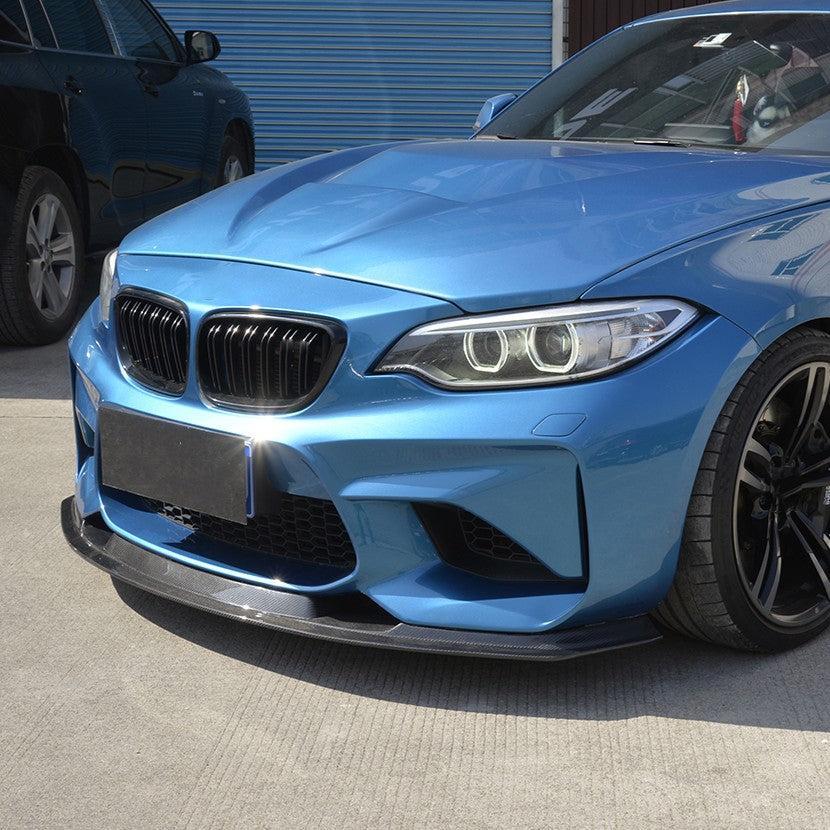 MTC Style Carbon Fibre Front Splitter for BMW F87 M2 OG 16-18-Carbon Factory