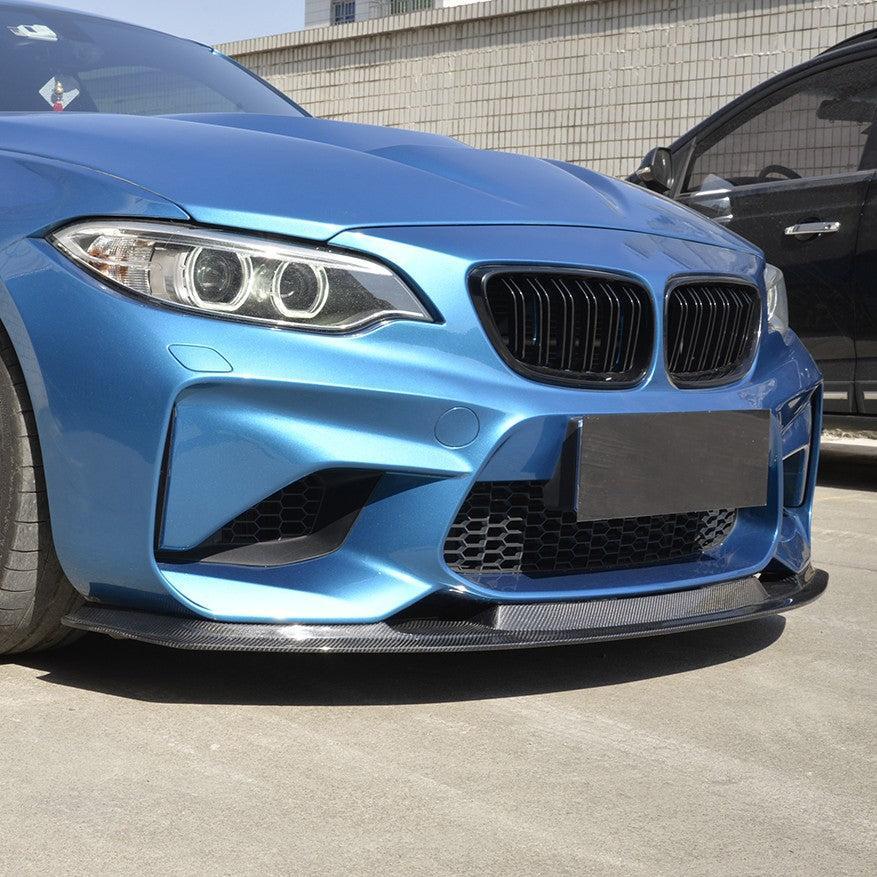 MTC Style Carbon Fibre Front Splitter for BMW F87 M2 OG 16-18-Carbon Factory